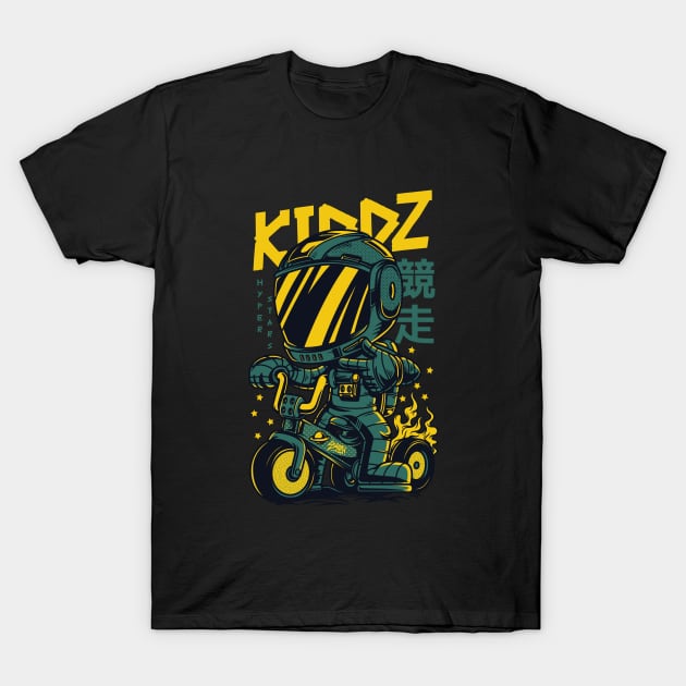 Kiddz motorbike design T-Shirt by Stevie26